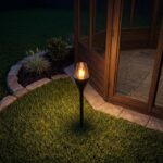 Solarna lampa sveća, 37cm