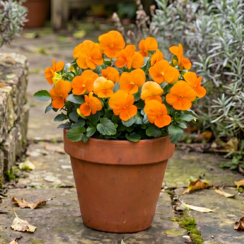 30415, 30416, 30417 Viola mnogocvetna Oranž - Slika 1