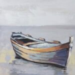 Slika Plavi čamac, 50 x 50 cm