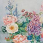 Slika Cvetni motiv, 60 x 60 cm