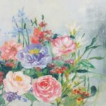 Slika Cvetni motiv 1, 60 x 60 cm