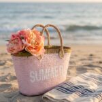 Torba za plažu roze
