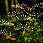 Solarna lampa Vatromet, 60 led lampi