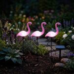 Solarne lampe Flamingos, 3 kom